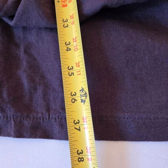 For Cynthia Womens Linen Blend Casual Lagenlook Oversized Pockets Midi Dress XS - Picture 12 of 13